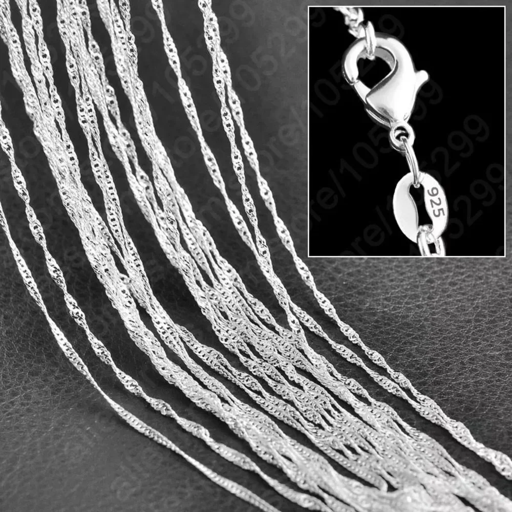 Anthropologie 925 Silver Sparkling Clavicle Chain Choker Necklace - Picture 1 of 16